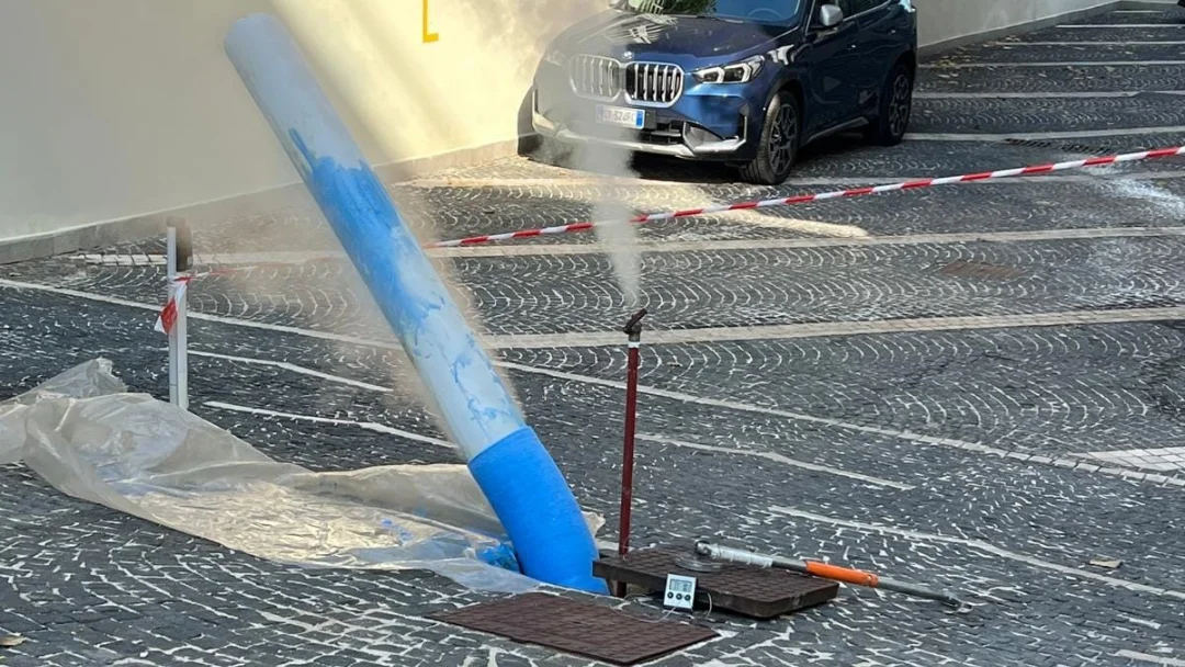 Dettaglio risanamento fognario condominiale, Cassino, Frosinone (Lazio)