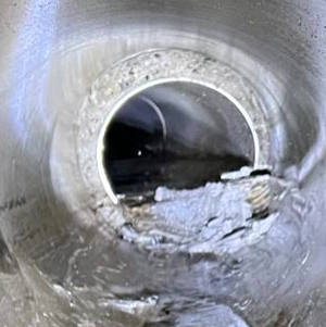 Visuale interna condotto piovano