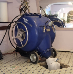 Ischia, risanamento fognario: macchinario relining