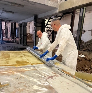 Cantiere a Roma, preparazione Part Liner